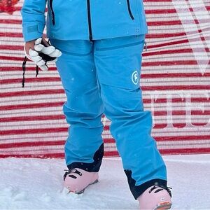 Blue Ski Pants, Backcountry GORETEX bibs